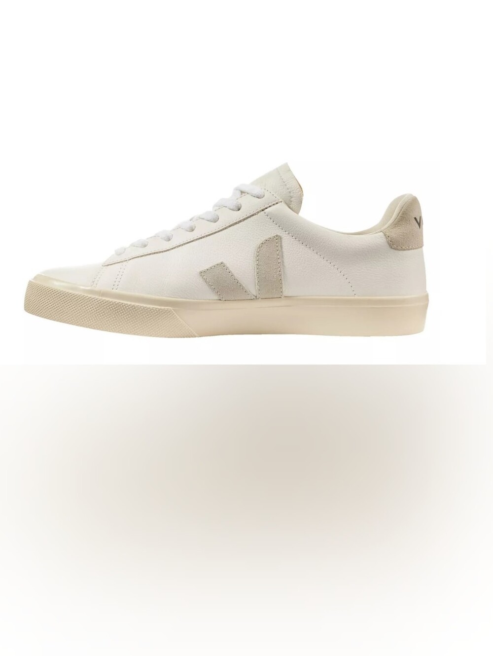 Veja Campo Leather Low-Top Sneaker in White/Cream Women's 7